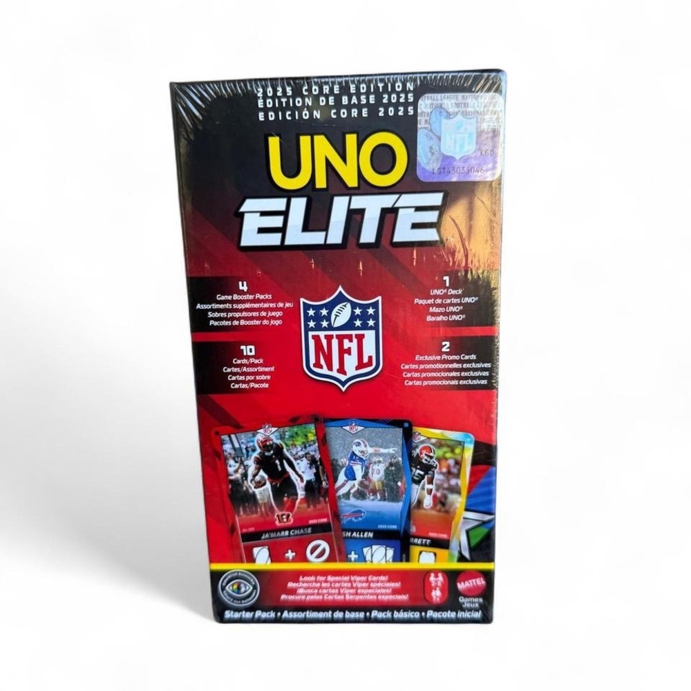 Mattel UNO Elite NFL 2025 Core Edition Starter Pack Unisex OS Red Sealed Box - Picture 6 of 7
